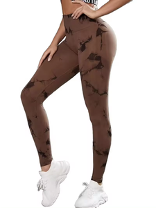 Leggings de sport décontractés pour femmes, taille haute, effet galbant, sexy, moulants, sans couture, motif uni, pour la gym, le fitness et le yoga, vente en gros - Product Image 5