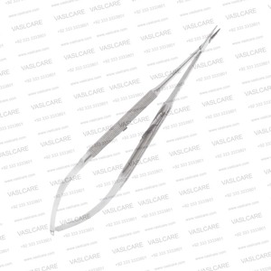 ที่จับเข็ม Castroviejo Onyx ขนาด 6 นิ้ว (15 ซม.) ด้ามจับกลม ปลายโค้ง/ปลายตรง ทำจากทังสเตนคาร์ไบด์ สำหรับการผ่าตัดขนาดเล็ก โดย Vaslcare - Product Image 3