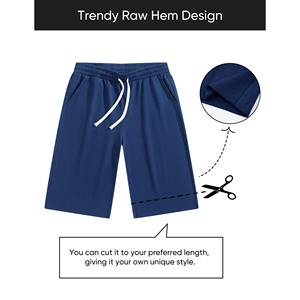 Shorts de sport unisexes en coton à cordon de serrage, personnalisés, imprimés, pour l'été, séchage rapide, pour la course à pied et la gym, pour hommes - Product Image 4
