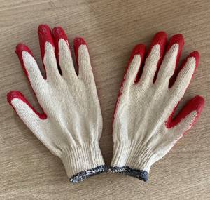 Gants de travail en latex caoutchouté vietnamien, anti-coupure, antidérapants, semi-enduits, réutilisables, en coton, pour la protection du jardin - Product Image 2