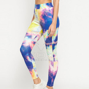 Factory Made Best Selling Breathable <b>Knitted</b> Elastic Waist Yoga <b>Leggings</b> High Quality Fitness Wear Custom Color & Size - Product Image 2