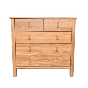 Commode 5 tiroirs pour chambre à coucher Produit Mobilier naturel KD, finition à base d'eau non toxique, construction solide - Product Image 3