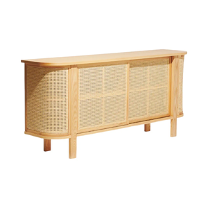 Armoire de rangement rustique en bois massif - Organisateur écologique et durable pour salon et école avec de nombreux étagères - Product Image 4