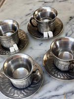 Tasses à boire décoratives avec poignée Fabriquées en Inde Style le plus récent Mugs en métal incroyables pour la table Ensemble de tasses à café et à thé