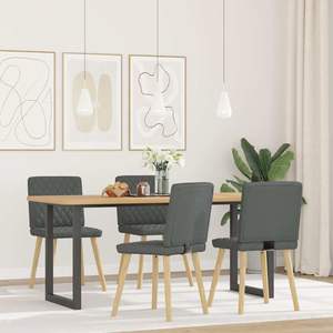Ensemble de 4 chaises de salle à manger gris foncé - Product Image 2