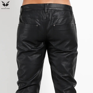 สีดำ รุ่นใหม่มาแรง คุณภาพคลาสสิก ทันสมัย น้ำหนักเบา กันน้ำ เสื้อคลับชาย ซิป ทรงเข้ารูป หนังเทียม - Product Image 6