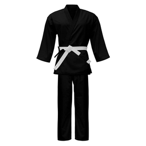 Women's Black Mixed Martial Arts Gi 100% Cotton 400g Durable Regular Fit Adult Uniform with Heat-Transfer Printing - Product Image 1