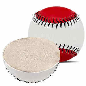 KATBROS INDUSTRIES - Pelota de Béisbol Blanca con Costuras Rojas, Material Compuesto Sólido, 9 Pulgadas, Estándar, Duradera, para Entrenamiento para Diestros y Zurdos - Product Image 1