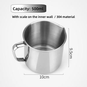 Surgical Instrument Medical Grade 304 Stainless Steel <b>Measuring</b> <b>Cup</b> Medical Gallipot 500/1000/2000ml - Product Image 4