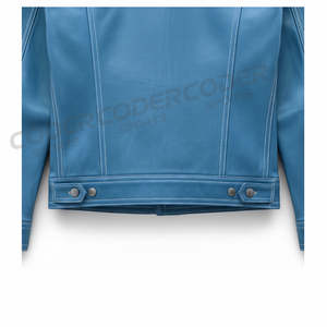 Chaqueta de Motocicleta Sky de Piel de Vaca Genuina con Cuello Alto, Transpirable, Impermeable y Resistente al Viento, para Invierno, Talla Grande, Estilo Urbano para Hombre - Product Image 4
