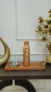 Botella de Cobre Martillado Ecológica Premium, Unisex, con Caja de Regalo, Tapa Segura para Guardar Agua, Apta para Líquidos Calientes, Ideal para Yoga, Gimnasio y Actividades al Aire Libre - Product Image 5