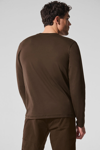 Men's Casual Long Sleeve T <b>Shirt</b> Custom Logo <b>100</b>% Cotton Breathable Lightweight Basic Tee - Product Image 5