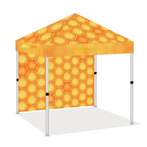Tente Pop-Up 3x3m Noire Imperméable en Polypropylène Tissé avec Murs Latéraux et Sac de Transport – Abri Pliable d'Extérieur Toutes Saisons Personnalisable - Product Image 6