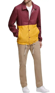 เสื้อแจ็คเก็ตโค้ชกันลมสำหรับผู้ชาย แบบ Color Blocking น้ำหนักเบา ระบายอากาศได้ดี สวมใส่สบายๆ เหมาะสำหรับฤดูใบไม้ร่วง ทรงปกติ - Product Image 6