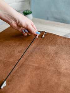 Porta Menús de Cuero Genuino de Alta Calidad para Restaurante, Cafetería, Hotel, Libro de Menús con Logotipo Personalizado LMC-0090 - Product Image 3