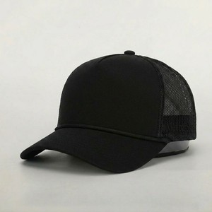 Premium Plain <b>Black</b> Mesh Trucker Hat Adjustable Snapback <b>Baseball</b> <b>Cap</b> Breathable Unisex Outdoor Casual Sports Summer Fashion - Product Image 1