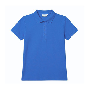 Polo femme anti-plis à col bloc en mélange de coton, manches amples, pour l'été, personnalisable avec logo, également disponible pour homme - Product Image 5