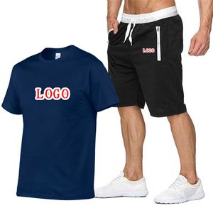 ชุดเซ็ตออกแบบเองสำหรับผู้ชาย ชุดวอร์มฤดูร้อน Conjunto Para Hombre ชุดเซ็ตวอร์มกีฬาสองชิ้นแบบสั้นสำหรับผู้ชาย - Product Image 4