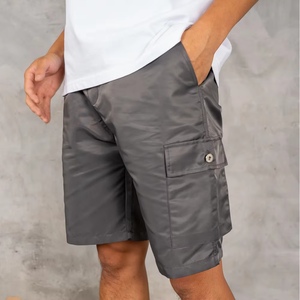 Nouveaux shorts cargo pour hommes, vêtements de sport d'été, multi-poches, séchage rapide, longueur mi-longue, taille élastique, style décontracté - Product Image 6