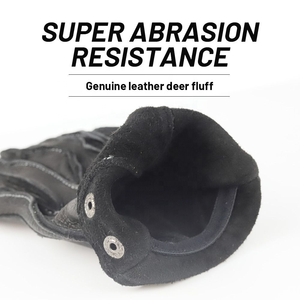 Gants de moto en cuir de daim de haute qualité, couleurs personnalisées, compatibles avec les écrans tactiles, pour le cyclisme - Product Image 6