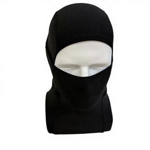 Pasamontañas Chenyao Negro de Punto, Poliéster/Algodón, para Invierno, Esquí, Ciclismo, Montañismo, con Logotipo Personalizado Sublimado - Product Image 1