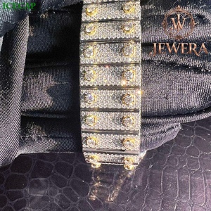 Hot Sale Iced Hip Hop Moissanite Diamond Watch Luxury High Quality Glass Men's Fashion Wristwatch Streetwear Concert Performance - Product Image 2