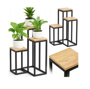 Elegante Soporte Metálico para Macetas con Diseño Moderno y Minimalista para Uso Decorativo en Interiores, Exteriores, Jardín, Balcón y Sala de Estar - Product Image 1
