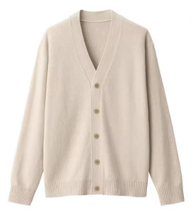 Suéter de Punto con Botones Cruzados para Mujer, Invierno 2026, Nuevo, Personalizado, Venta al Por Mayor, Corte Ajustado - Product Image 1