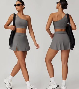 Vêtements de sport de yoga respirants imprimés écologiques à manches longues, compression, couleur unie, chauds, pour l'entraînement, taille élastique, légers, coupe-vent - Product Image 1