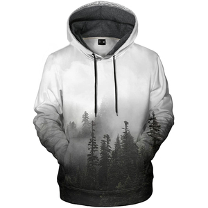 Ropa urbana inspirada en la naturaleza con un degradado monocromático de bosque de pino para un estético moderno, atmosférico y fresco. - Product Image 1