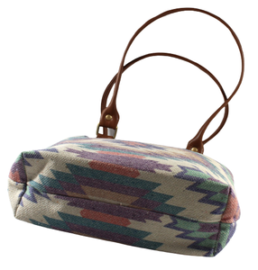 Bolso de mano de algodón tejido a mano con estampado Dhurry Kelim, diseño moderno, para mujer, uso diario. - Product Image 4