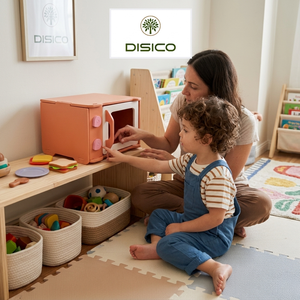 Jouet de cuisine en bois coloré pour garçons et filles de 2 à 4 ans. - Product Image 3