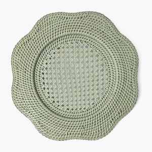 Sous-plat en rotin vert tressé pour la décoration de table d'hôtel et les événements de mariage – Fournisseur en gros de vaisselle - Product Image 5