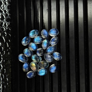 Piedras Preciosas Sueltas de Piedra Lunar Natural, Corte Ovalado de 7*5 mm, Pulimentadas, 250 Ct, Gemas Mridul de Rajasthan para Joyería - Product Image 1