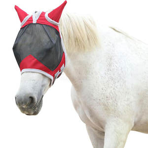 Produits d'équitation en gros à prix raisonnable, voiles anti-mouches pour chevaux, design personnalisé, voiles anti-mouches confortables pour chevaux - Product Image 1