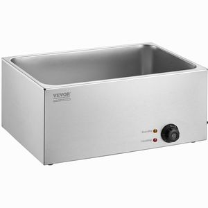 Scaldavivande Elettrico Commerciale 19QT Bain Marie 1200W in Acciaio Inossidabile per Buffet, Attrezzatura per Mantenere Caldi e Riscaldare Alimenti - Product Image 1
