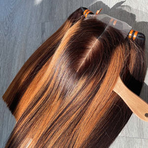 Extensiones de Cabello Humano Vietnamita 100% Remy, Doble Trama a Máquina, Color Piano Liso, Alta Calidad, Precio al por Mayor - Product Image 2