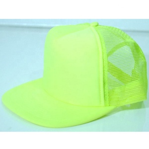 หมวกแก๊ปทรงทรัคเกอร์แบบปรับได้ 5 แผง ผ้าด็อบบี้เรียบ โฟมตาข่าย สีส้มชมพูเขียว สำหรับธุรกิจ - Product Image 2