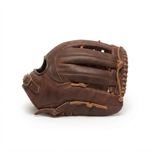 Leather <b>Baseball</b> <b>Glove</b> H-Web Right-Handed Full Finger Ambidextrous <b>Baseball</b> <b>Gloves</b> Outfield Adult All Seasons Non-Slip - Product Image 2