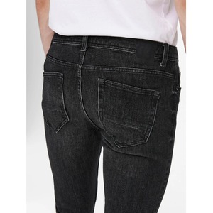 Jeans de Mezclilla para Hombre, Corte Recto, Cintura Alta, Lavado a la Piedra, Cierre de Botones, Tela de Algodón de Peso Medio, Estilo Casual - Product Image 5
