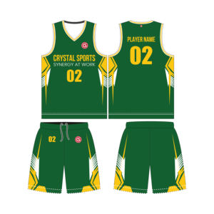 Conjunto de Pantalones Cortos y Camiseta de Baloncesto Profesional Crystal Sports, Uniforme Deportivo de Malla Ligera con Logotipo Personalizado para Equipo, Club o Escuela - Product Image 2