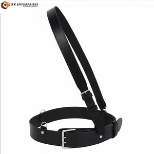 Ceinture formelle en cuir véritable sur mesure Sam Browne avec boucle en acier robuste pour hommes à prix raisonnable - Product Image 1