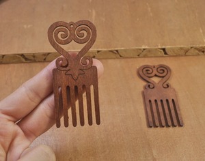 Pendientes de madera con diseño de corazón, cortados con láser, material para manualidades, para proyectos de bricolaje - Product Image 5