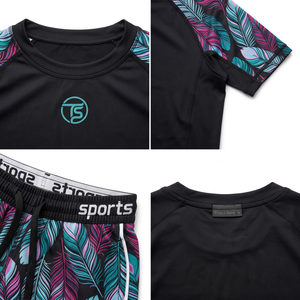 Ensemble de shorts de boxe unisexe pour adultes, imprimé par transfert thermique, évacuation de l'humidité, séchage rapide, fibre de bambou, élasthanne, 220g, une pièce - Product Image 4