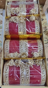 Premium Quality Bridal <b>Bangles</b> Box One Box Contains 4 <b>Sets</b> Bridal Chooda <b>Bangles</b> Perfect For Weddings Bridal <b>Bangles</b> <b>Set</b> - Product Image 1