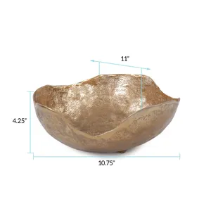 Artisan Decorative Bowl for Luxury Hospitality and Event DecorHandmade Modern Metal Bowl Export Quality Gift Item for - Product Image 2