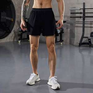 Pantalones cortos de poliéster de secado rápido personalizados Pantalones cortos transpirables de diseñador para correr Entrenamiento Gimnasio Deportes Sudor Malla Pantalones cortos para correr - Product Image 4