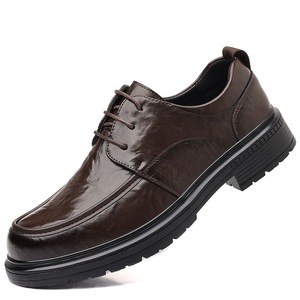 Men's Business <b>Dress</b> Shoes PU Upper Waterproof Comfortable All Season Anti Slip Sole Office Wear - Product Image 1