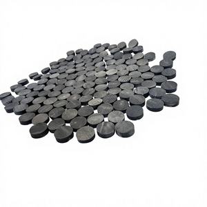 Vintage Water Buffalo Horn <b>Buttons</b> Jet Black Western Traditional Natural Handcrafts 4-Hole Flatback Beaded Eco-Friendly Bulk - Product Image 2