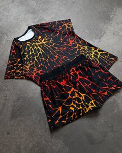 Ensemble de compression unisexe OEM pour l'hiver, imprimé, 2 pièces, pour le sport et le fitness, logo personnalisé et différentes tailles - Product Image 3